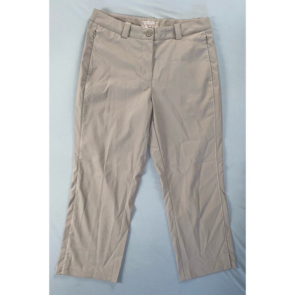 Nike Golf Tour Performance Flat Front Stretch Crop Chino Pants. Women's 6, EUC!